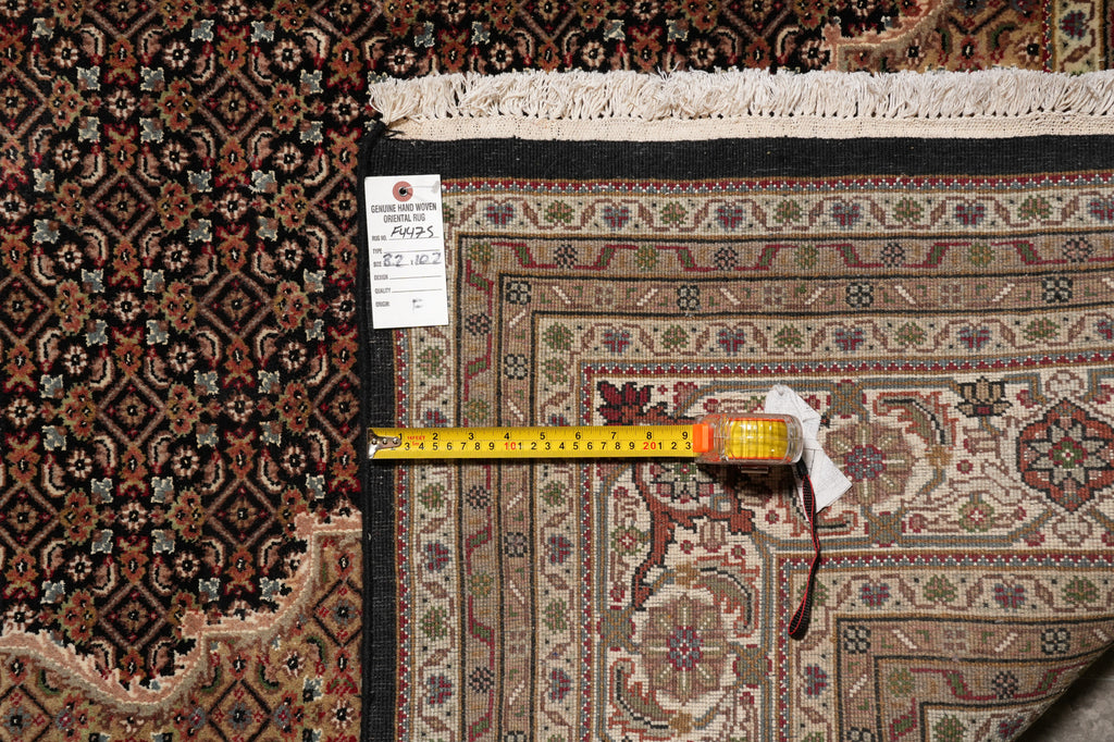 8.2 x 10.2 Tabriz Mahi Handmade Wool And Silk Quality Rug #F-4475