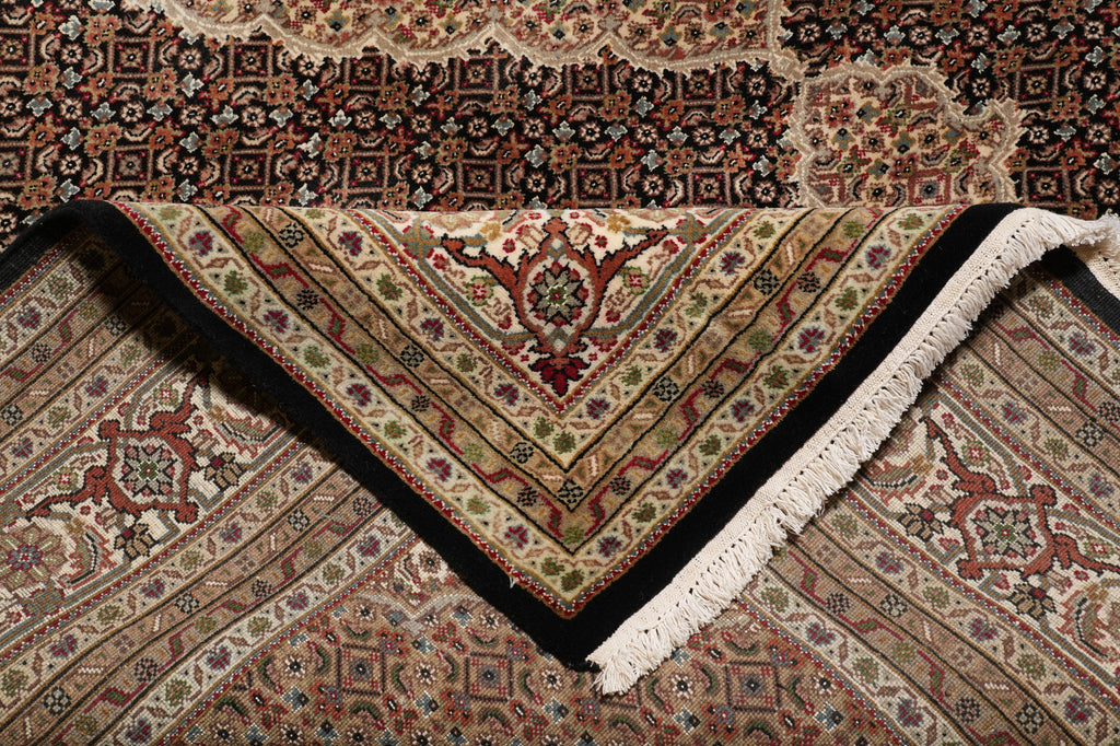 8.2 x 10.2 Tabriz Mahi Handmade Wool And Silk Quality Rug #F-4475