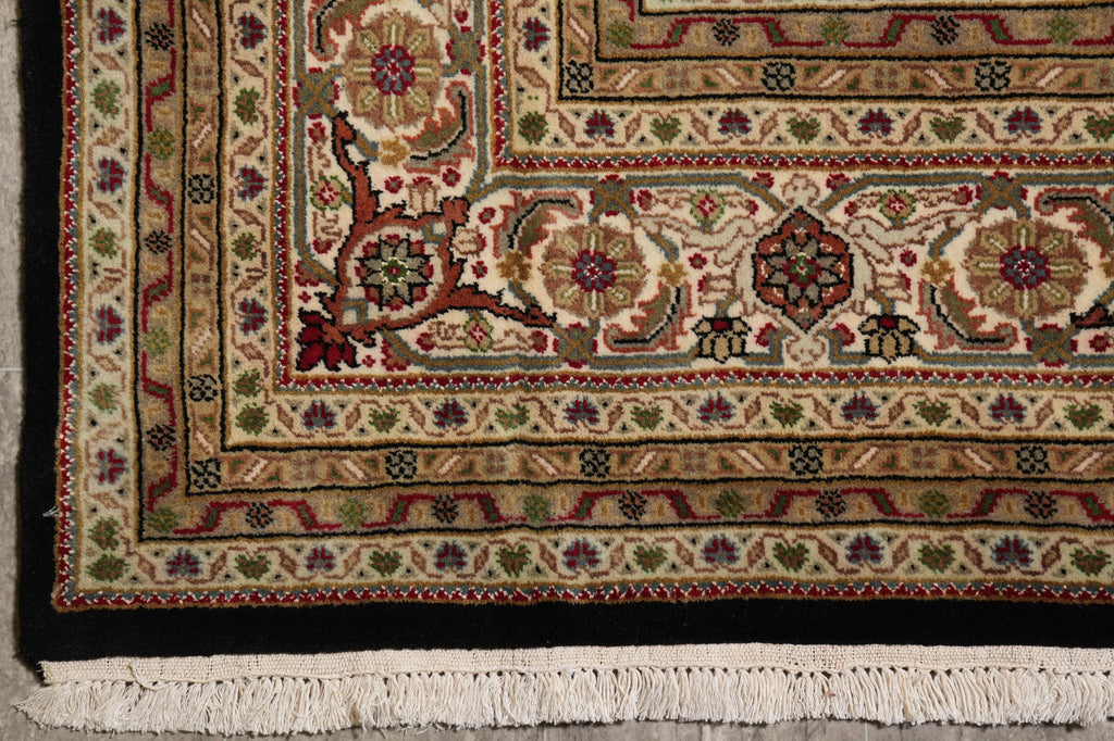 8.2 x 10.2 Tabriz Mahi Handmade Wool And Silk Quality Rug #F-4475