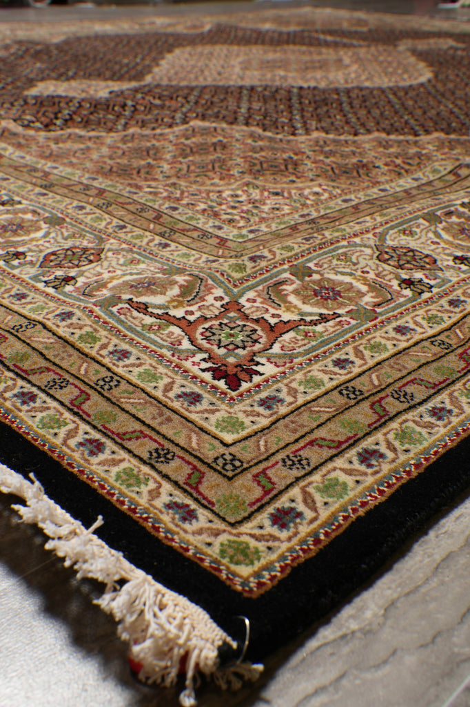 8.2 x 10.2 Tabriz Mahi Handmade Wool And Silk Quality Rug #F-4475