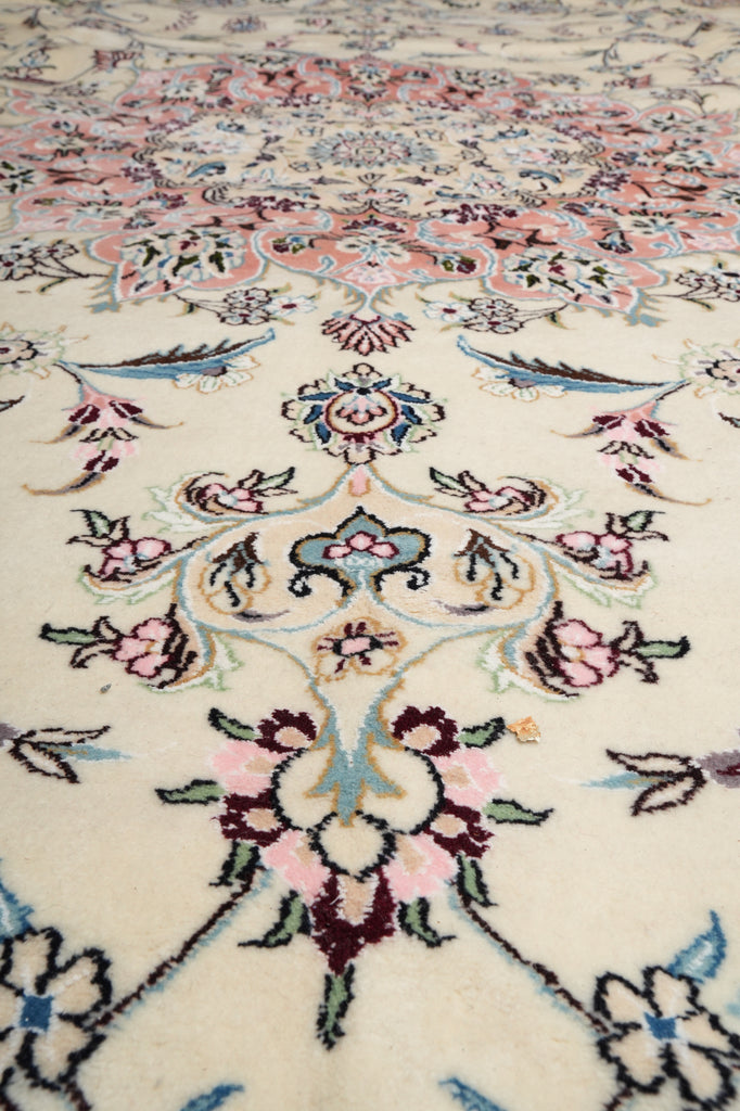 13 x 19.6 Authentic Persian high Quality Wool and Silk Tabriz Rug 400 KPSI Iran #PIX-771