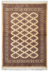Load image into Gallery viewer, 4 x 6 Jaldar Bokhara Rug Geormetric Soft Natural Wool Hand-Knotted #B-78166