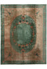 Load image into Gallery viewer, 8.4 x 11.7 Art Deco Chinese Rug Green