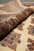 Load image into Gallery viewer, 4 x 6 Jaldar Bokhara Rug Geormetric Soft Natural Wool Hand-Knotted #B-78166