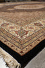Load image into Gallery viewer, 8 x 10.2 Black Tabriz Mahi Quality Handmade Rug #F-4476