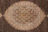 Load image into Gallery viewer, 8 x 10.2 Black Tabriz Mahi Quality Handmade Rug #F-4476