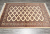 Load image into Gallery viewer, 4 x 6 Jaldar Bokhara Rug Geormetric Soft Natural Wool Hand-Knotted #B-78166