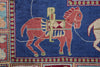 Load image into Gallery viewer, 6 x 6 SQUARE SILK RUG HORSES #PIX-59118
