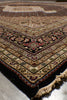Load image into Gallery viewer, 8.1 x 10.1 Black High Quality Wool And Silk Hand-Knotted Area Rug #F-4477