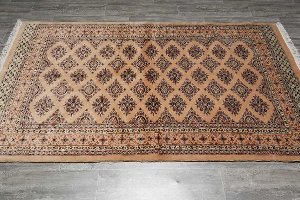 4 x 6.5 Hand-Knotted Jaldar Bokhara Rug #B-78175