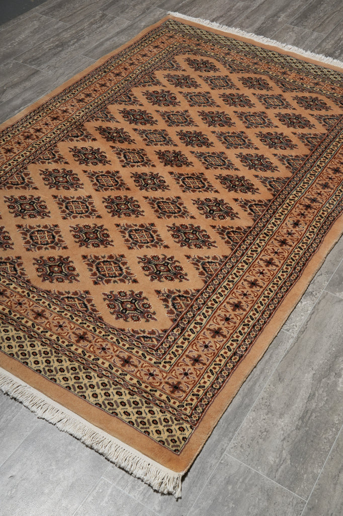 4 x 6.5 Hand-Knotted Jaldar Bokhara Rug #B-78175