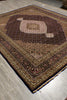 Load image into Gallery viewer, 8.1 x 10.1 Black High Quality Wool And Silk Hand-Knotted Area Rug #F-4477
