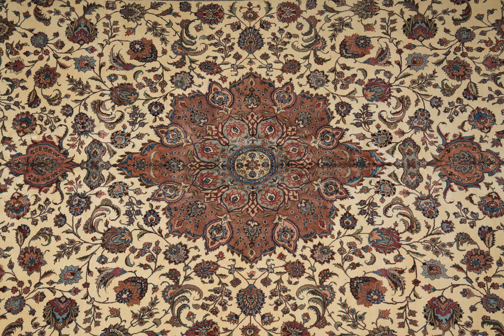 9.5 x 20 Unusual Size Authentic Heigh Quality Persian Tabriz Rug 400 KPSI Iran #PIX-17130