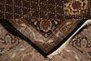 Load image into Gallery viewer, 8.2 x 10.2 Earthy Black High Quality Wool and Silk Tabriz Mahi Handmade Carpet #F-4478