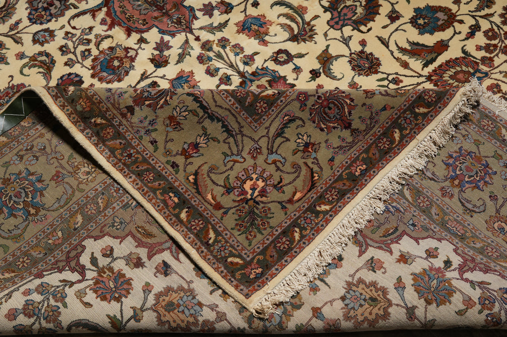 9.5 x 20 Unusual Size Authentic Heigh Quality Persian Tabriz Rug 400 KPSI Iran #PIX-17130