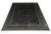 Load image into Gallery viewer, 6 x 9 BLACK SILK RUG  #PIX-58673