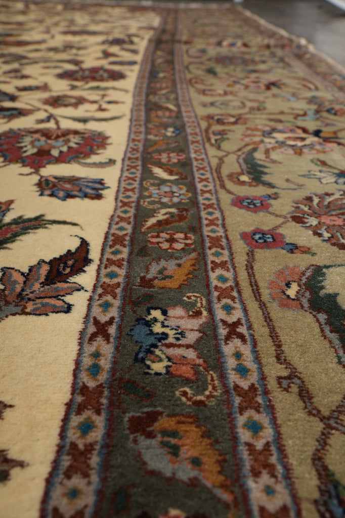 9.5 x 20 Unusual Size Authentic Heigh Quality Persian Tabriz Rug 400 KPSI Iran #PIX-17130