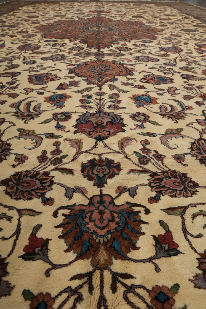 9.5 x 20 Unusual Size Authentic Heigh Quality Persian Tabriz Rug 400 KPSI Iran #PIX-17130