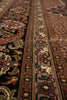 Load image into Gallery viewer, 8.2 x 10.2 Earthy Black High Quality Wool and Silk Tabriz Mahi Handmade Carpet #F-4478