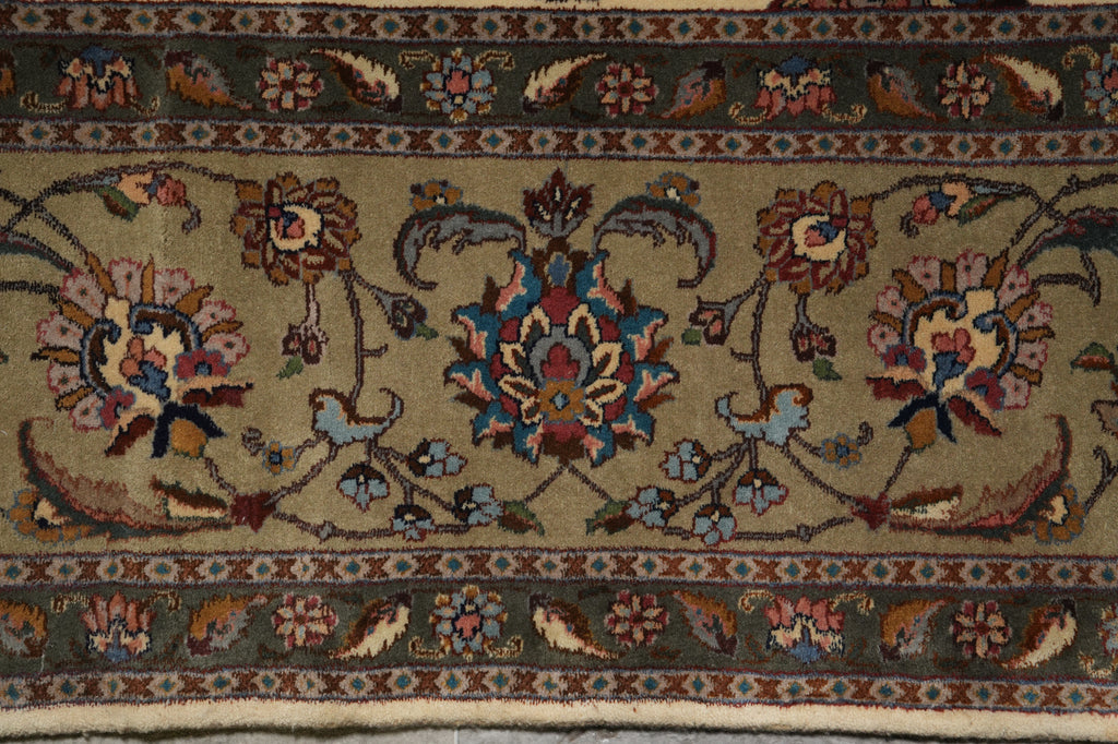 9.5 x 20 Unusual Size Authentic Heigh Quality Persian Tabriz Rug 400 KPSI Iran #PIX-17130