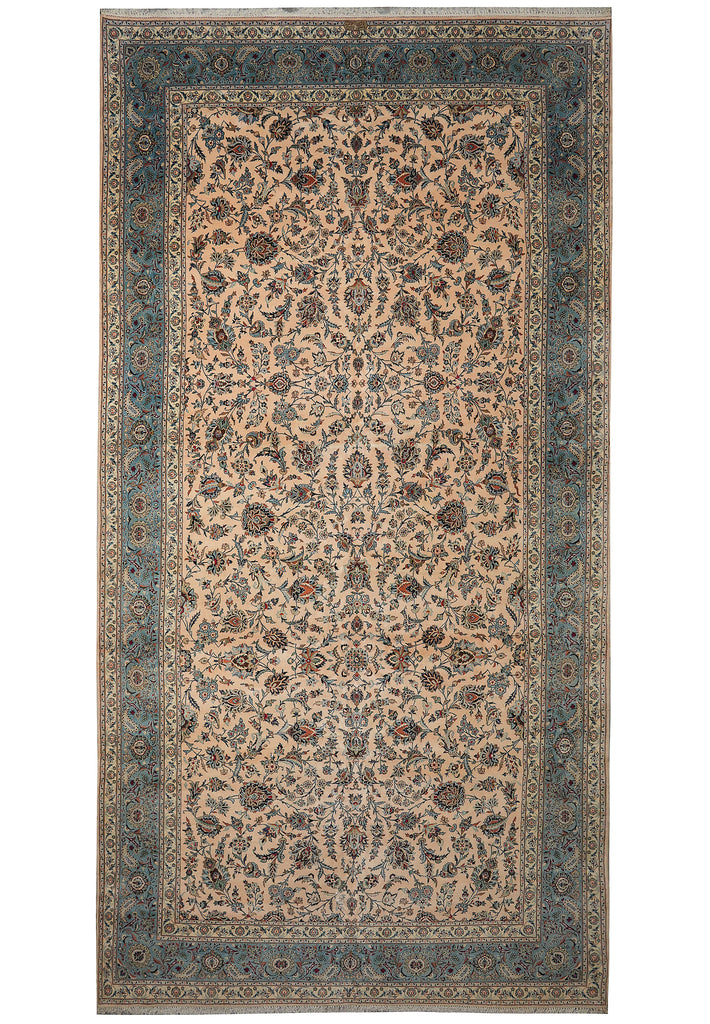 10 x 18.7 Genuine Persian Quality Kashan Rug #PIX-16252