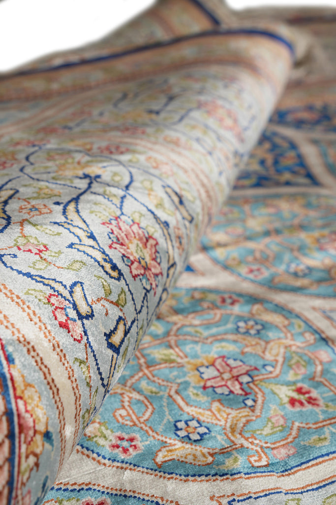 8 x 10 Stunning Silk Rug DOM ESFHAN PATTERN  #PIX-56276