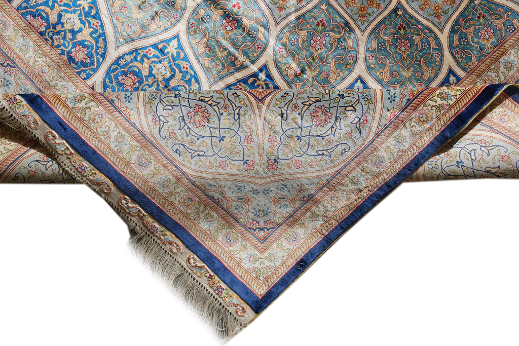 8 x 10 Stunning Silk Rug DOM ESFHAN PATTERN  #PIX-56276