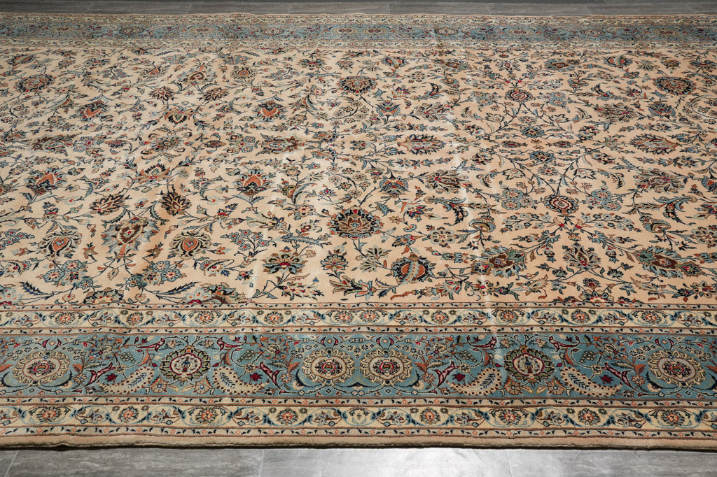 10 x 18.7 Genuine Persian Quality Kashan Rug #PIX-16252