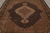 Load image into Gallery viewer, 8.3 x 9.8 beautiful Quality Wool and Silk Handmade Area Rug Tabriz Mahi Black #F-4479