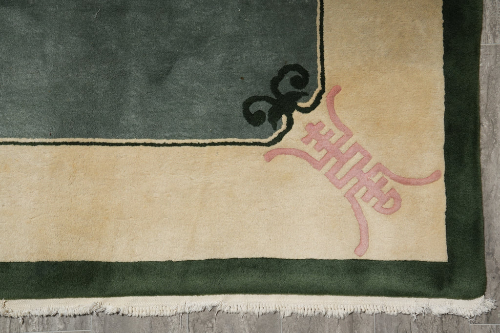 8 x 10 Friendship Hunter Green Peking Chinese Rug #B-79578