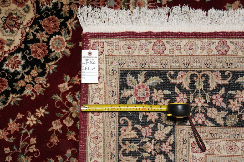 7.7 x 10 Gorgeous Quality Wool and Silk Hand-Knotted SinoTabriz Rug #F-3122