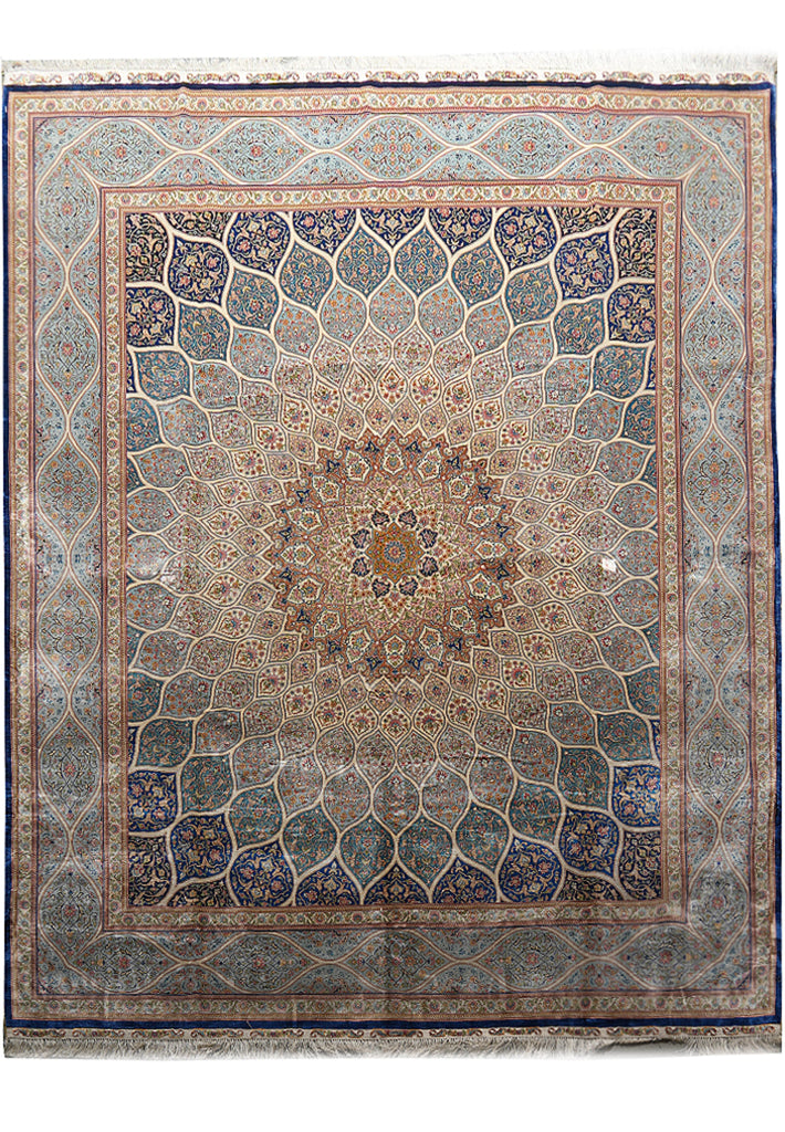 8 x 10 Stunning Silk Rug DOM ESFHAN PATTERN  #PIX-56276