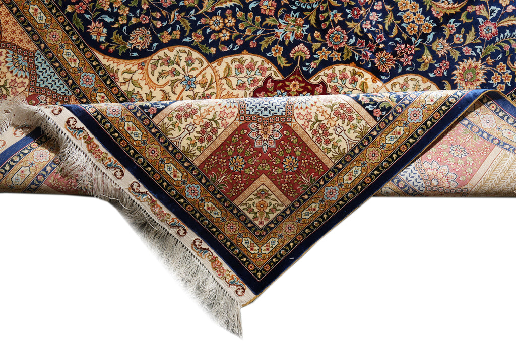 8 x 10 Fancy Detailed Silk Rug   #PIX-59228