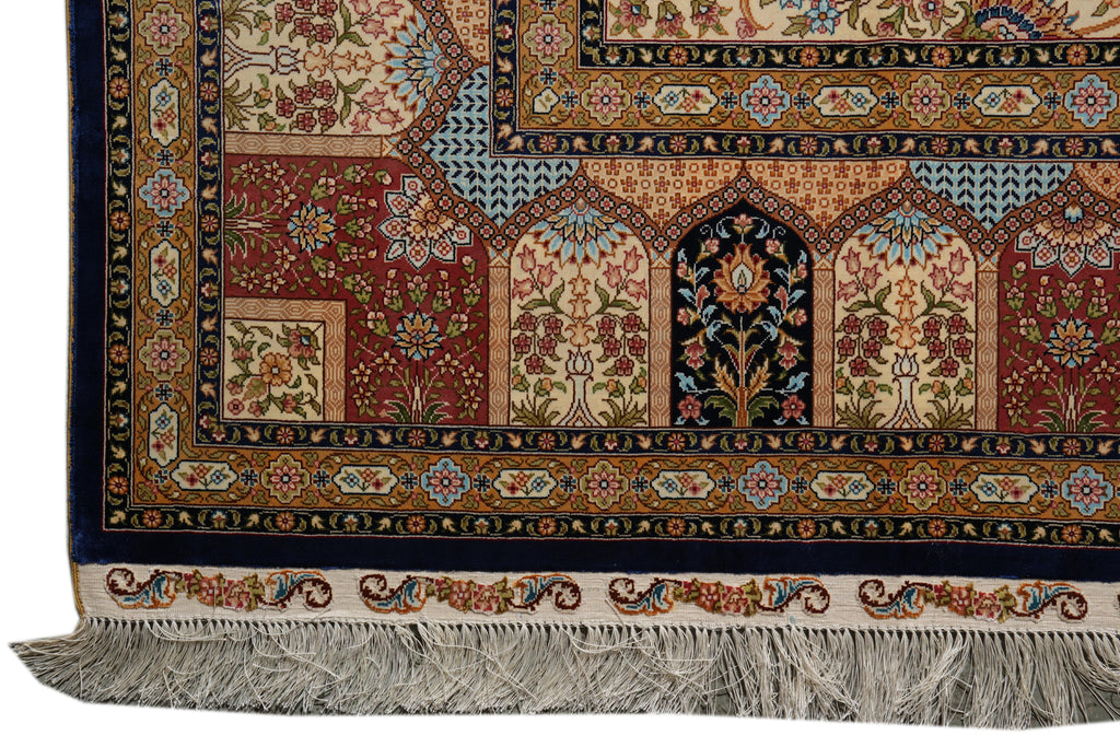 8 x 10 Fancy Detailed Silk Rug   #PIX-59228