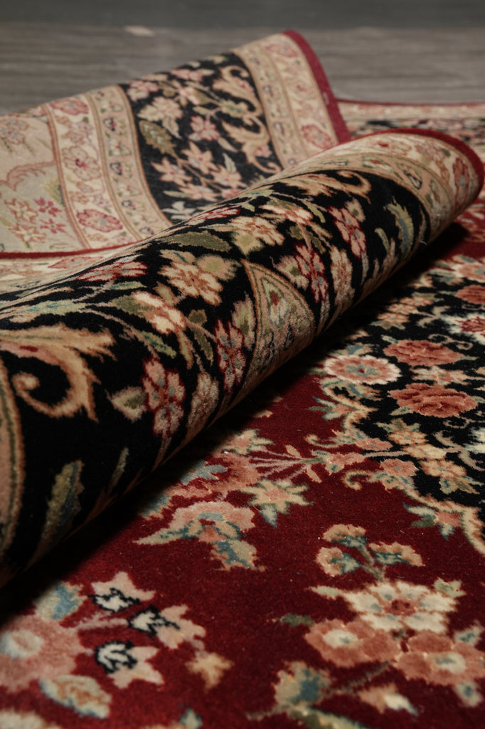 7.7 x 10 Gorgeous Quality Wool and Silk Hand-Knotted SinoTabriz Rug #F-3122