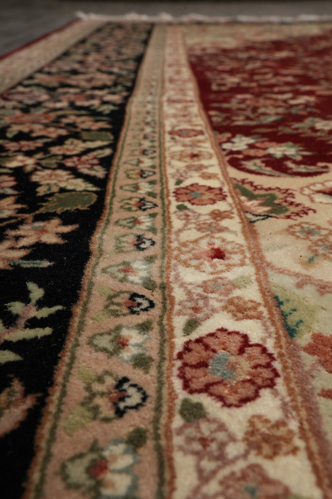 7.7 x 10 Gorgeous Quality Wool and Silk Hand-Knotted SinoTabriz Rug #F-3122
