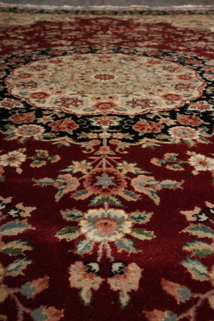 7.7 x 10 Gorgeous Quality Wool and Silk Hand-Knotted SinoTabriz Rug #F-3122