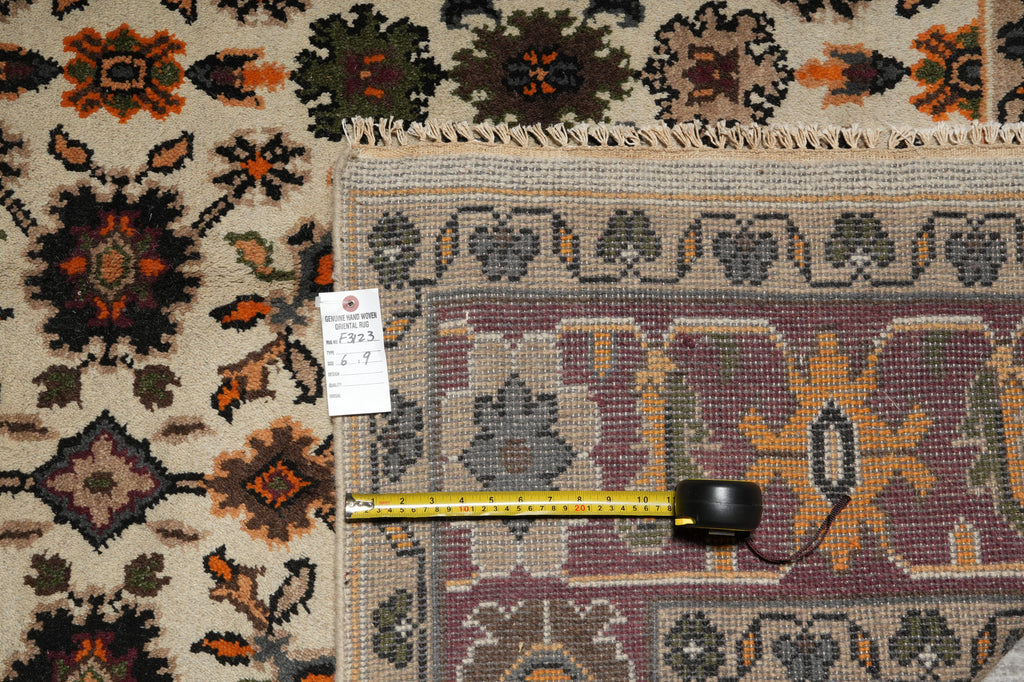 6 x 9 Hand-Knotted India Mahal Rug Liquidation Sale #F-3123