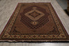 Load image into Gallery viewer, 6.6 x 9.8 Quality Handmade Wool and Silk Tabriz Mahi Ruby Burgundy #F-4481