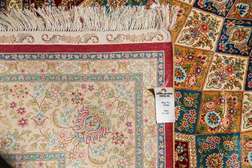 8 x 10 Fasinating Dom Design colors Silk Handmade Rug #PIX-59385