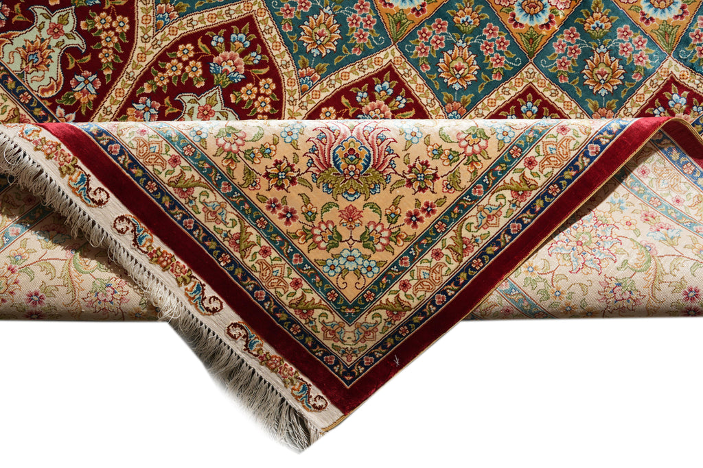 8 x 10 Fasinating Dom Design colors Silk Handmade Rug #PIX-59385