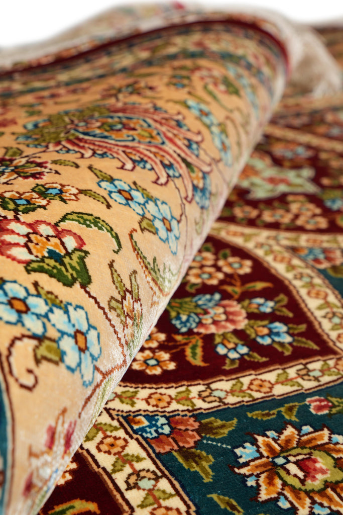 8 x 10 Fasinating Dom Design colors Silk Handmade Rug #PIX-59385