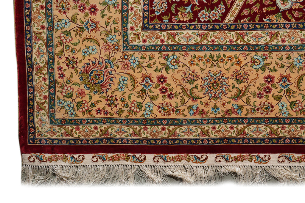 8 x 10 Fasinating Dom Design colors Silk Handmade Rug #PIX-59385