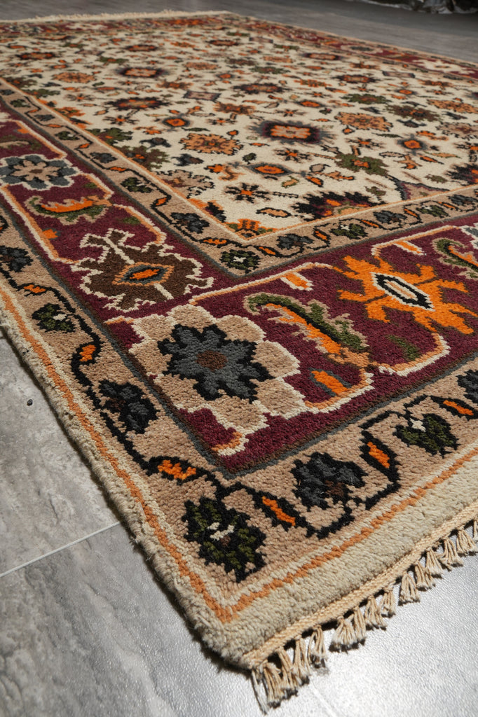 6 x 9 Hand-Knotted India Mahal Rug Liquidation Sale #F-3123