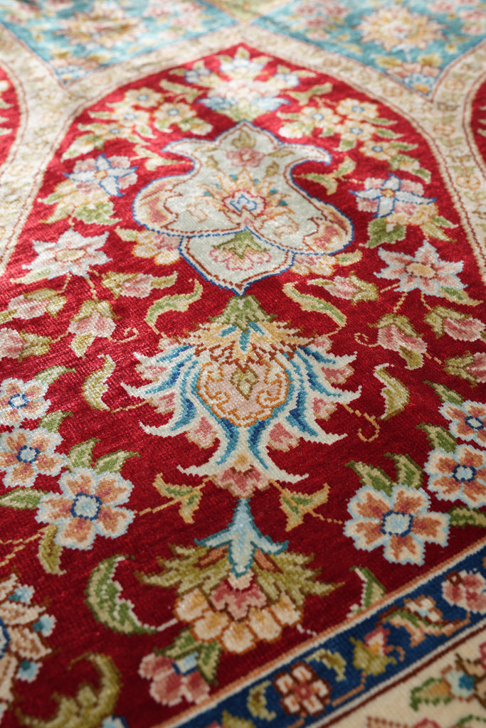 8 x 10 Fasinating Dom Design colors Silk Handmade Rug #PIX-59385