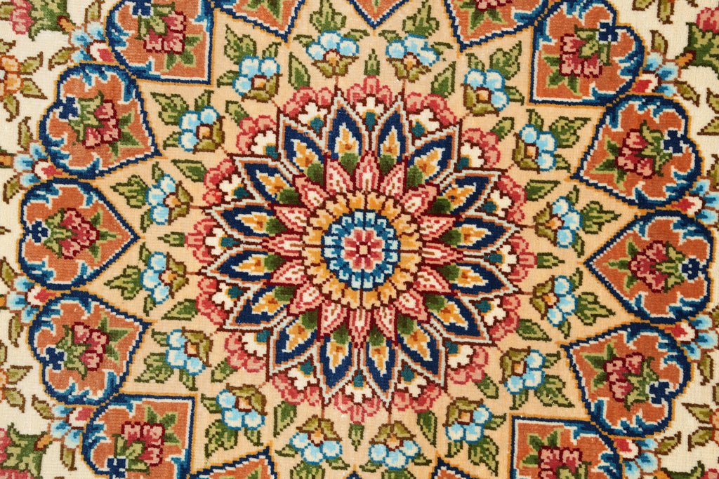 8 x 10 Fasinating Dom Design colors Silk Handmade Rug #PIX-59385