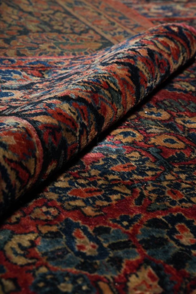 8.9 x 11.6 Antique Persian Sarouk Rug #F-3362