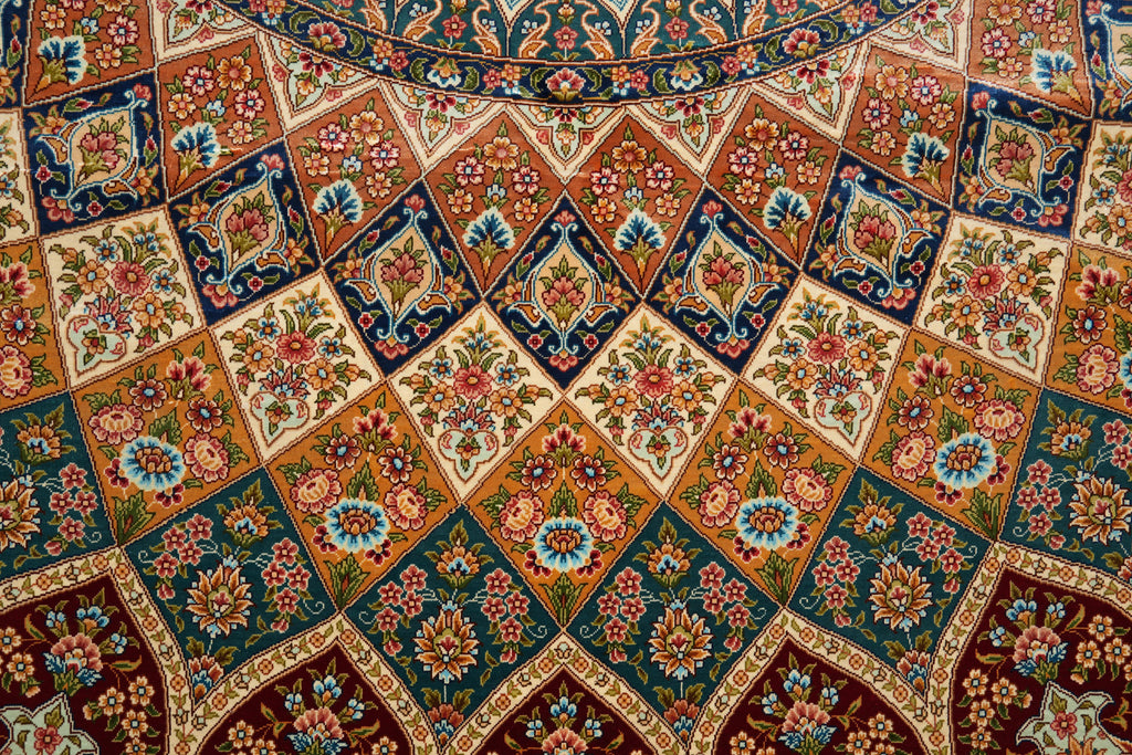 8 x 10 Fasinating Dom Design colors Silk Handmade Rug #PIX-59385