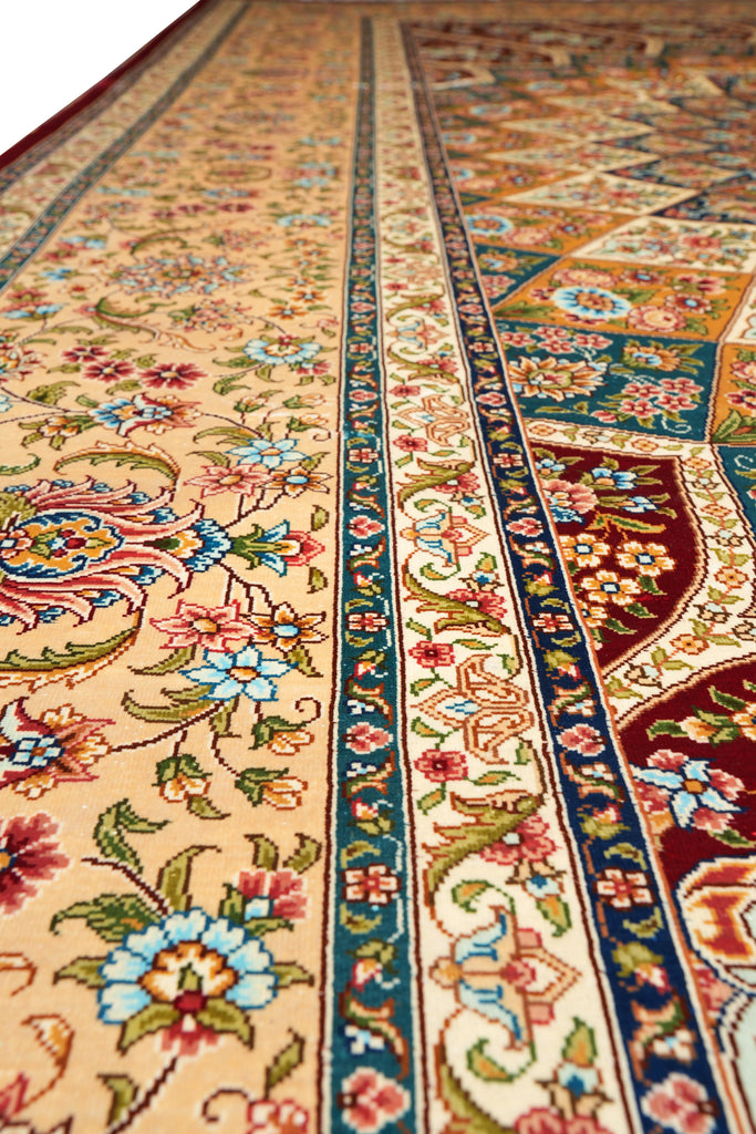 8 x 10 Fasinating Dom Design colors Silk Handmade Rug #PIX-59385