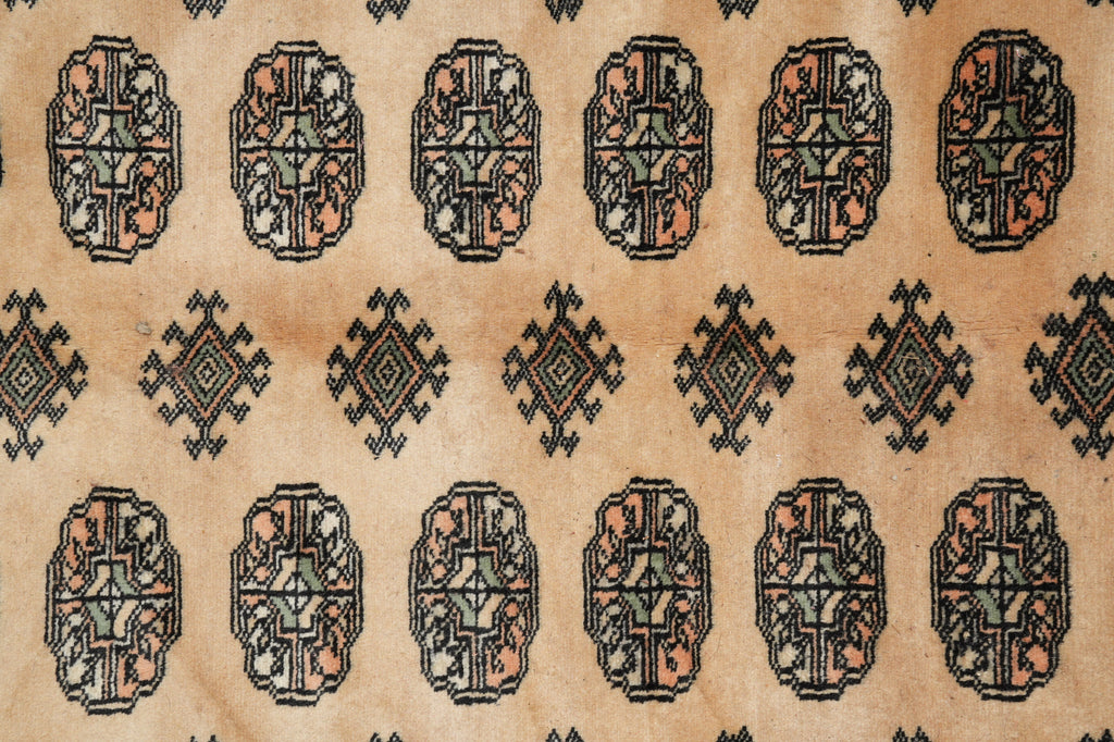 9 x 12 Bokhara Rug Beige Hand-Knotted Pakistan #F-3124